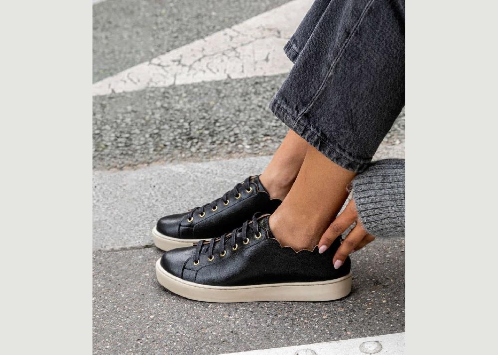 L'exception Baskets Julie Noir Maison Toufet