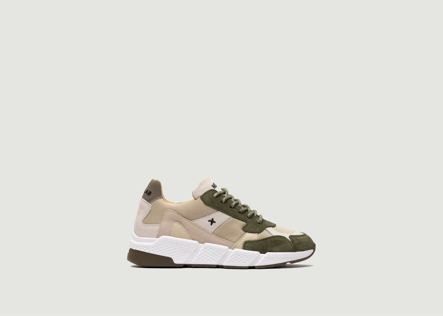L'exception Baskets Racer Khaki Newlab