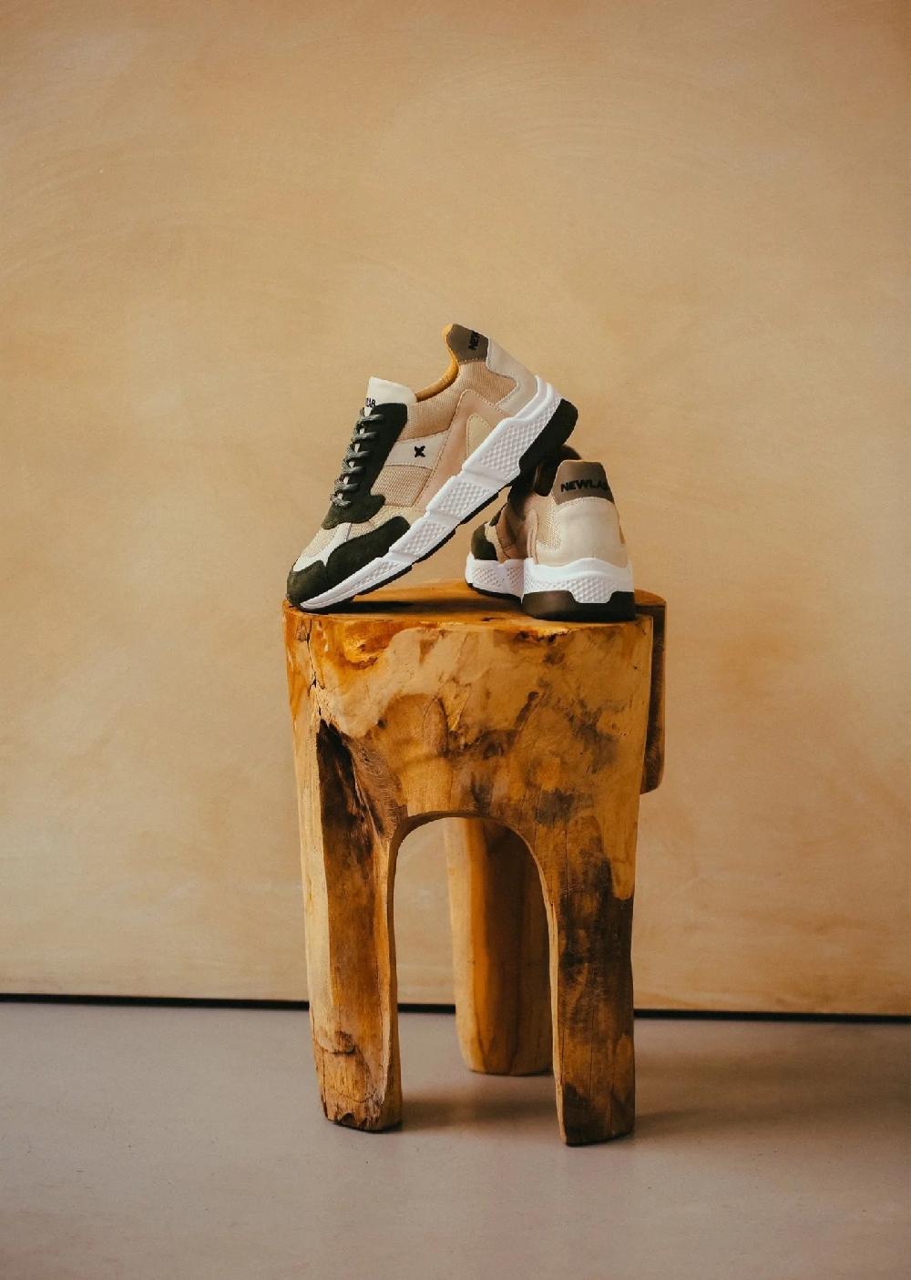 L'exception Baskets Racer Khaki Newlab