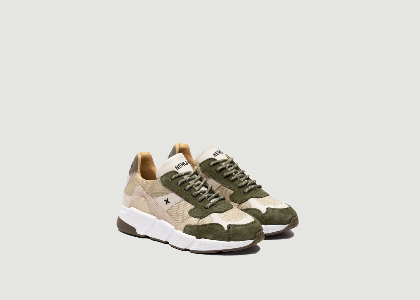 l'exception Baskets Racer Khaki Newlab