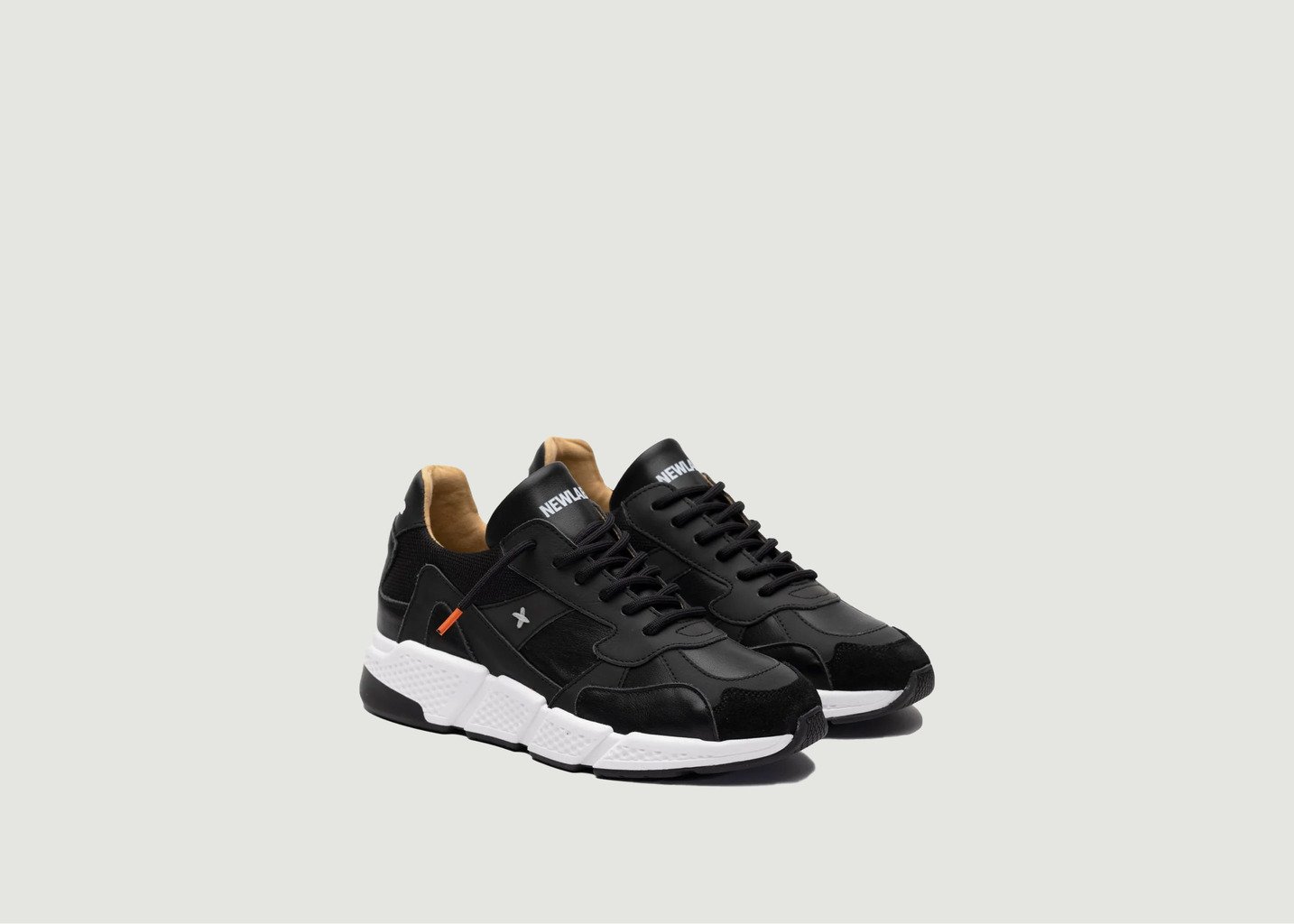 l'exception Baskets Racer Noir Newlab