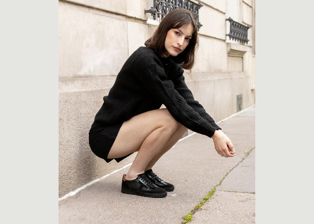 L'exception Baskets Solveig Noir Maison Toufet