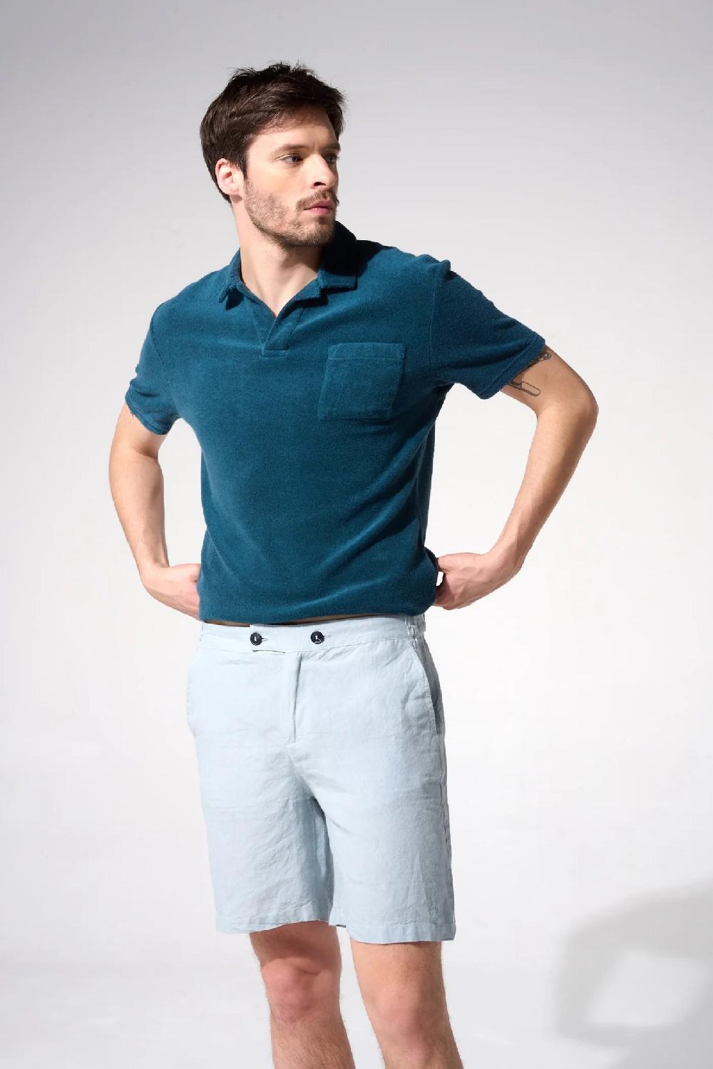 L'exception Bermuda Lin Bleu Clair Apnee
