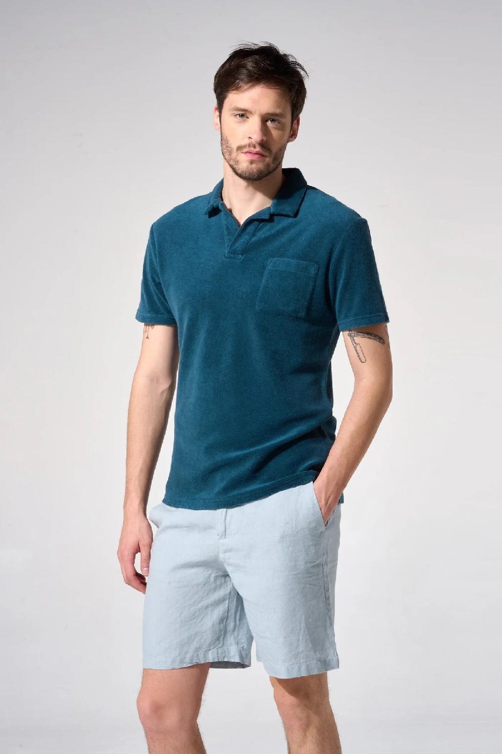 L'exception Bermuda Lin Bleu Clair Apnee