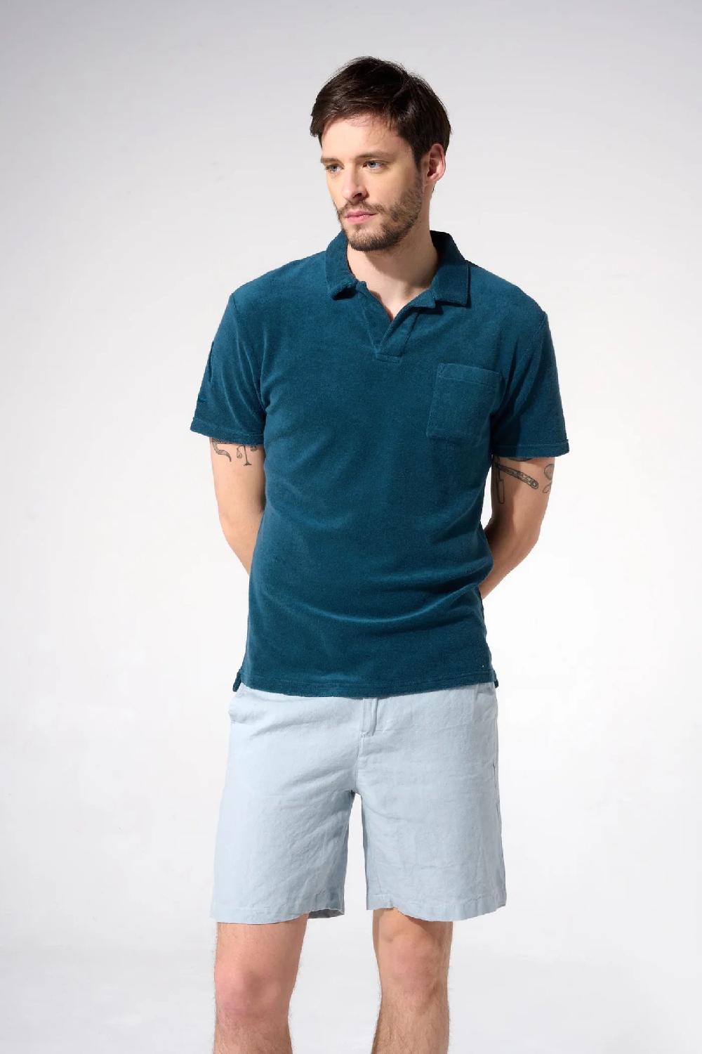 L'exception Bermuda Lin Bleu Clair Apnee