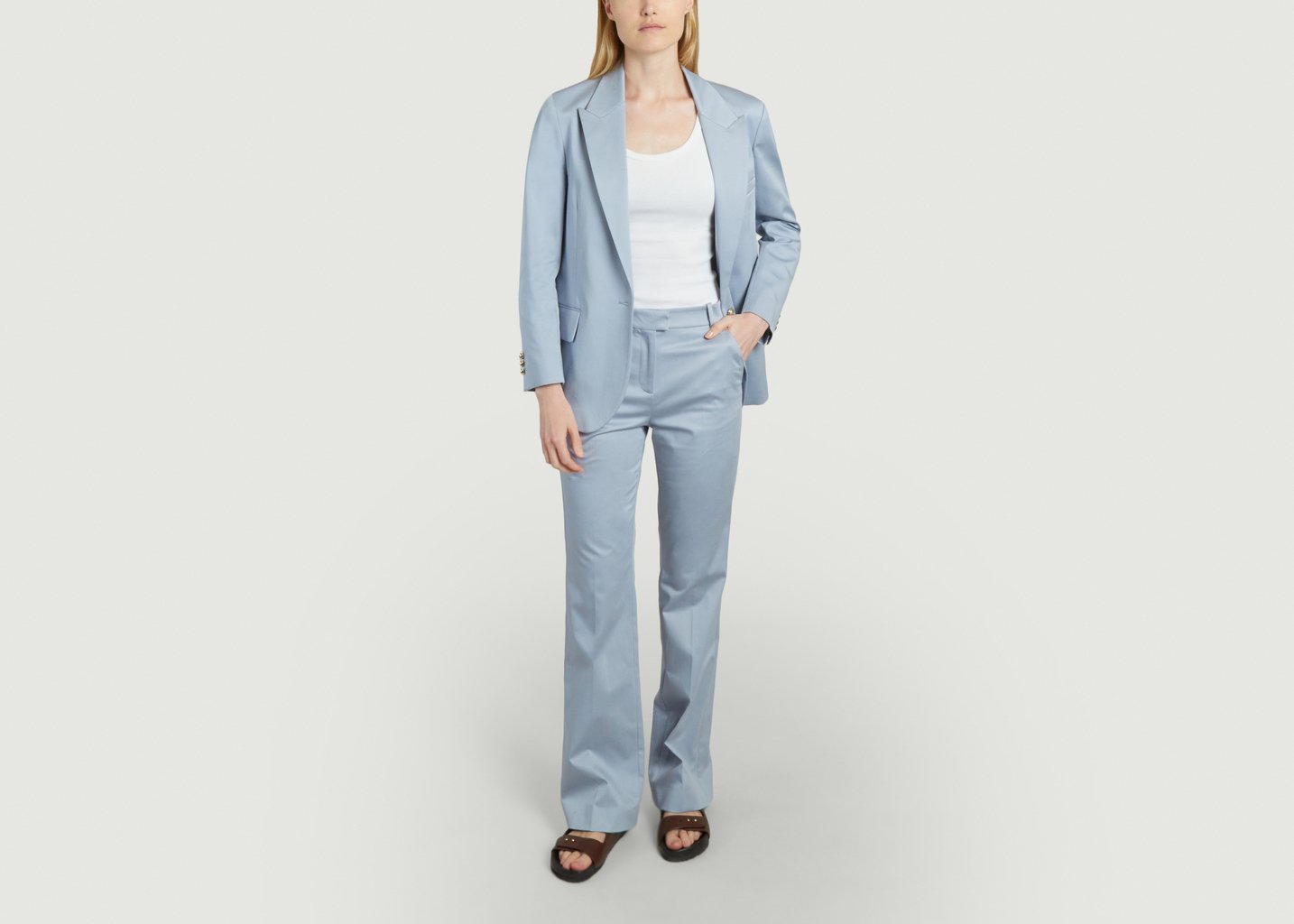 L'exception Blazer Janice Bleu Clair Ba&sh