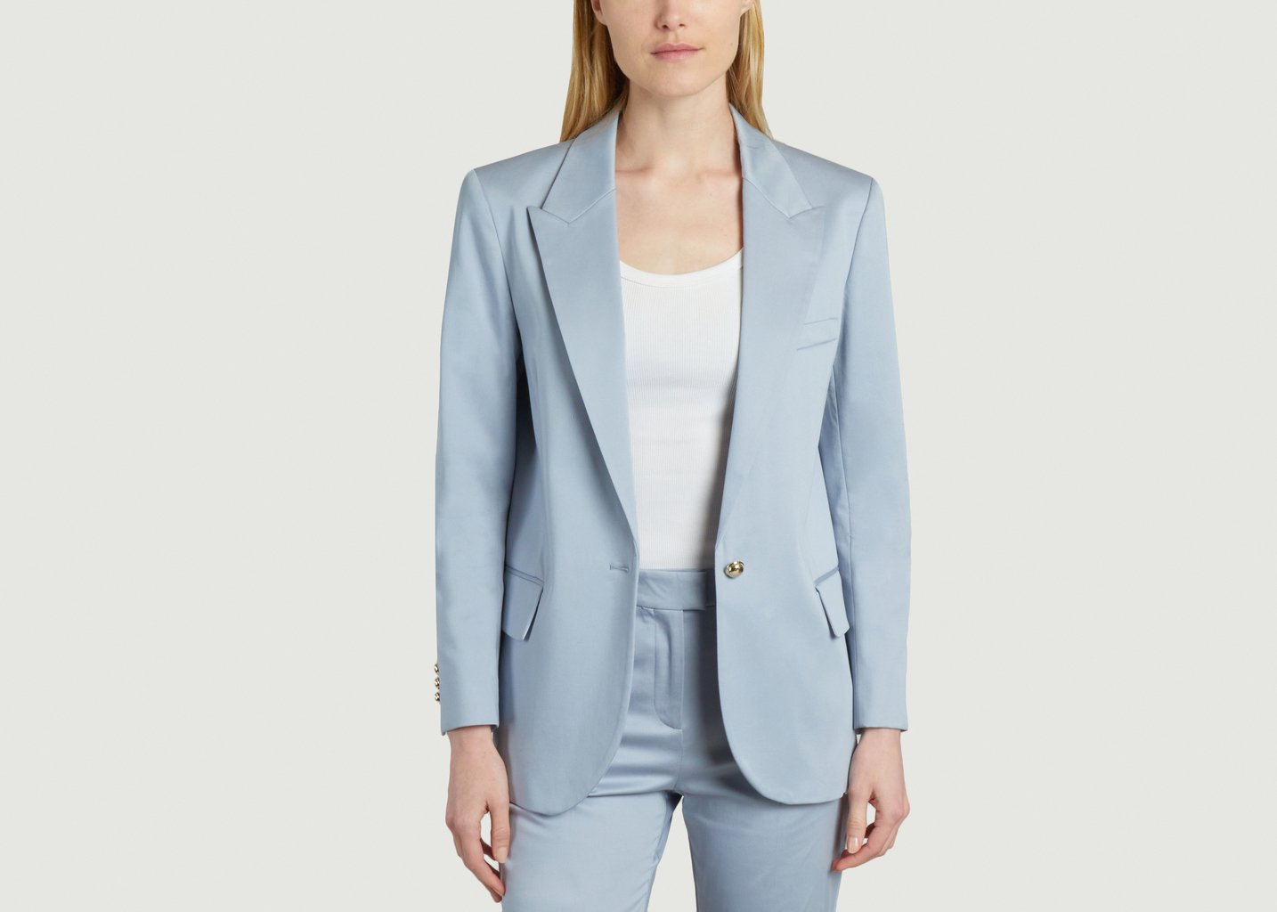 l'exception Blazer Janice Bleu Clair Ba&sh