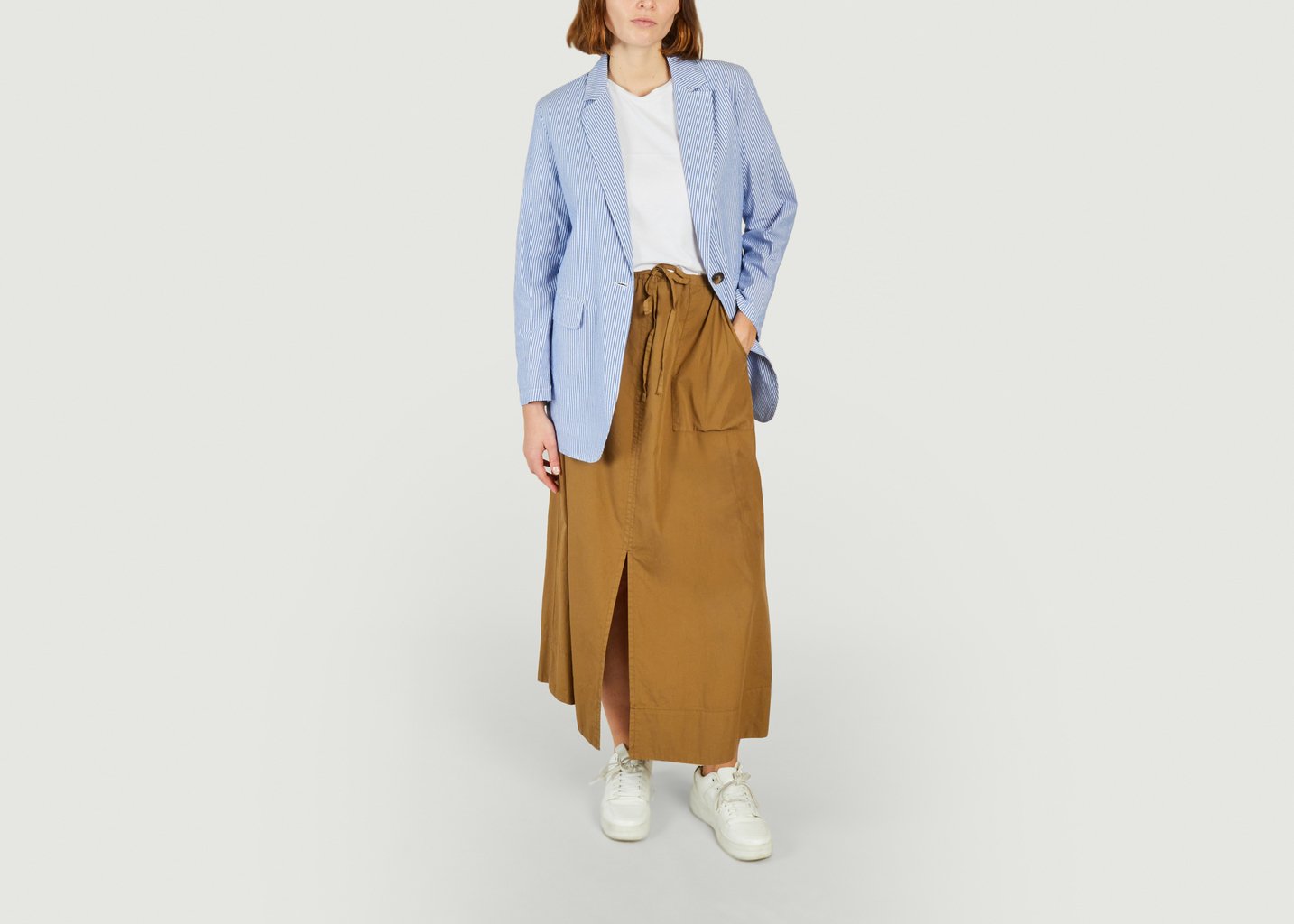 L'exception Blazer Vouzieto Bleu Clair Diega