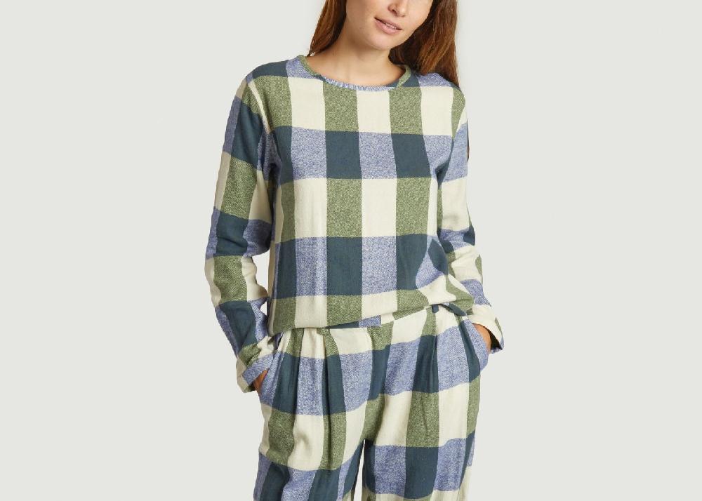 L'exception Blouse à Carreaux Imprimé Bobo Choses