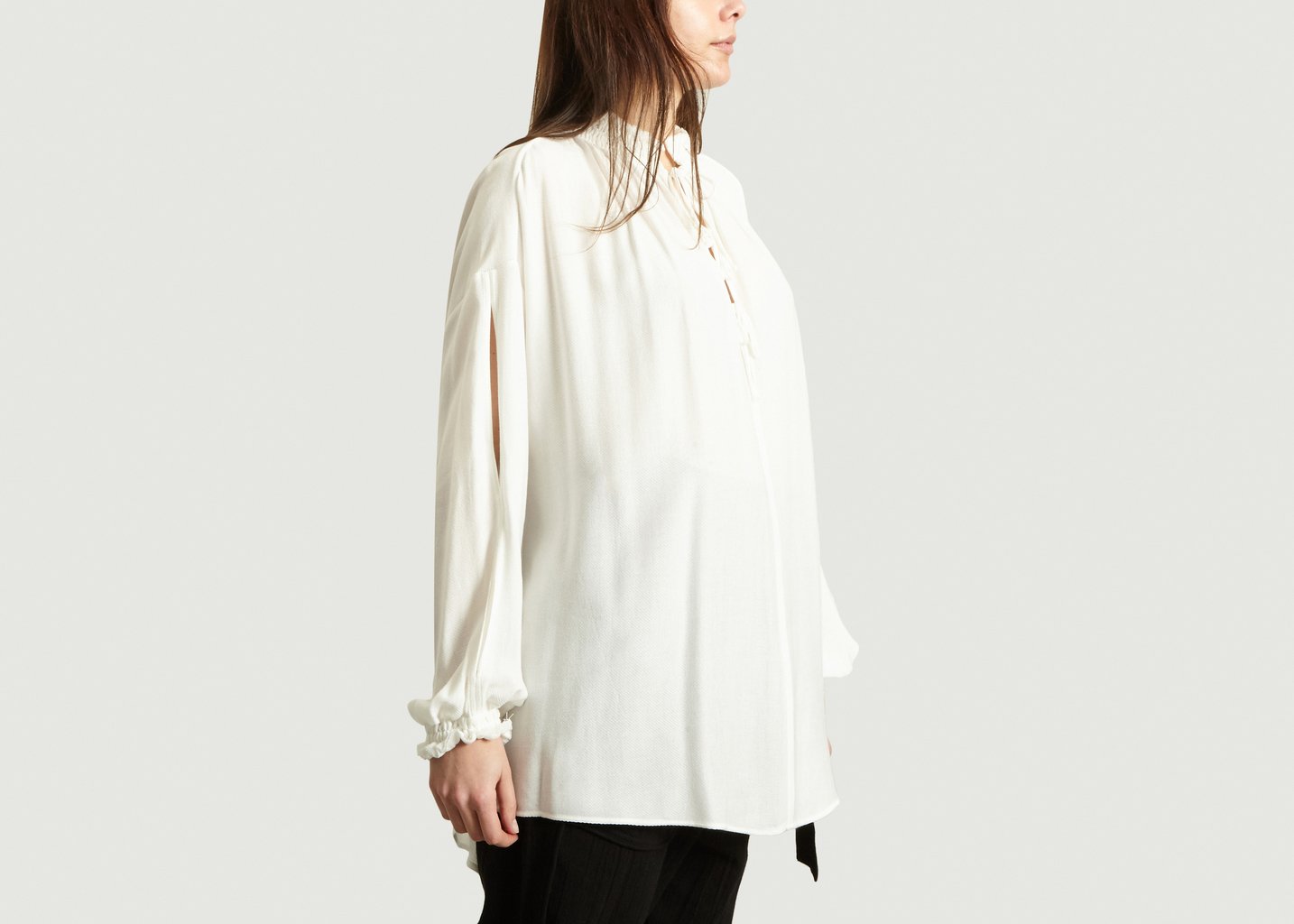 L'exception Blouse A Laçage Gentle Ecru IRO Paris