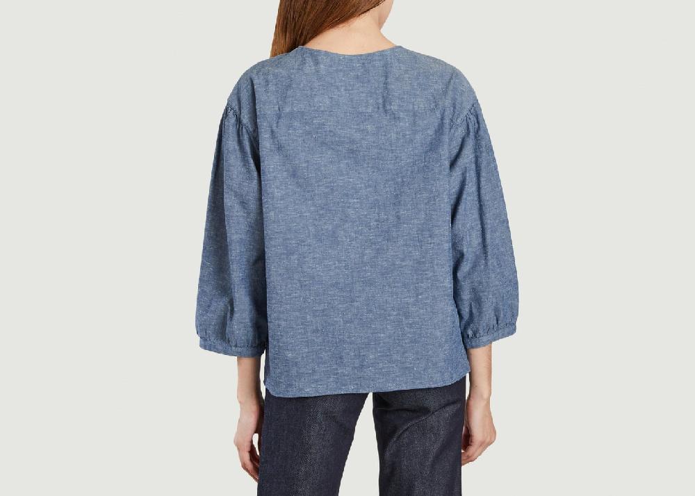 L'exception Blouse Amelia Indigo APC Paris