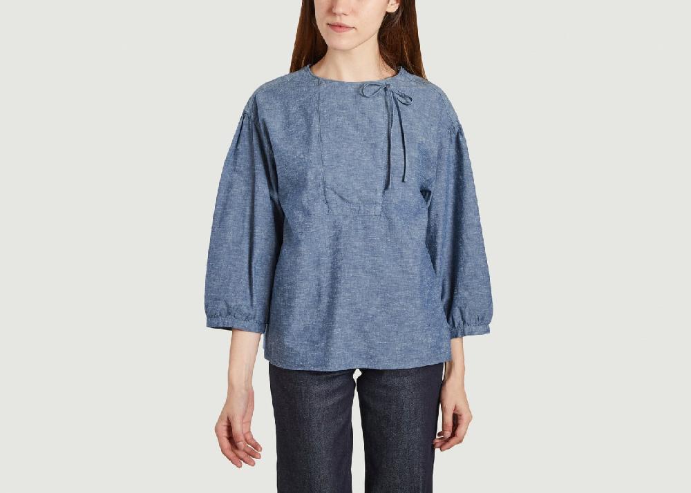 l'exception Blouse Amelia Indigo APC Paris