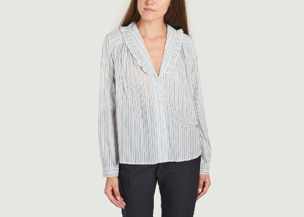l'exception Blouse Coucou rayé Bleu Leon & Harper