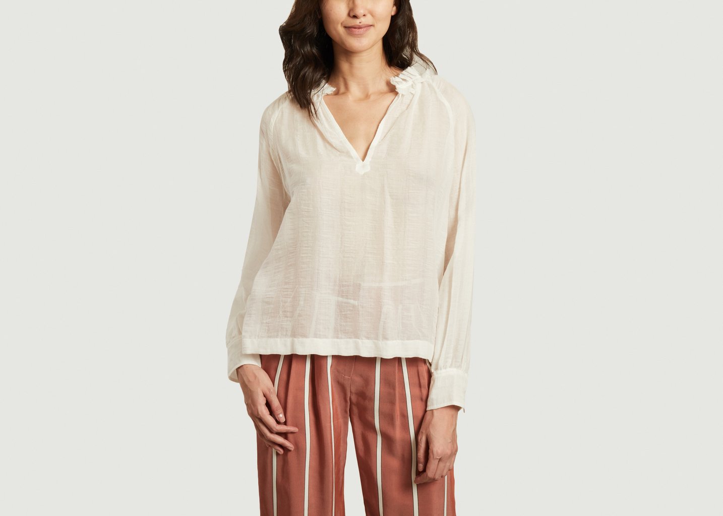 l'exception Blouse Digue Blanc Masscob