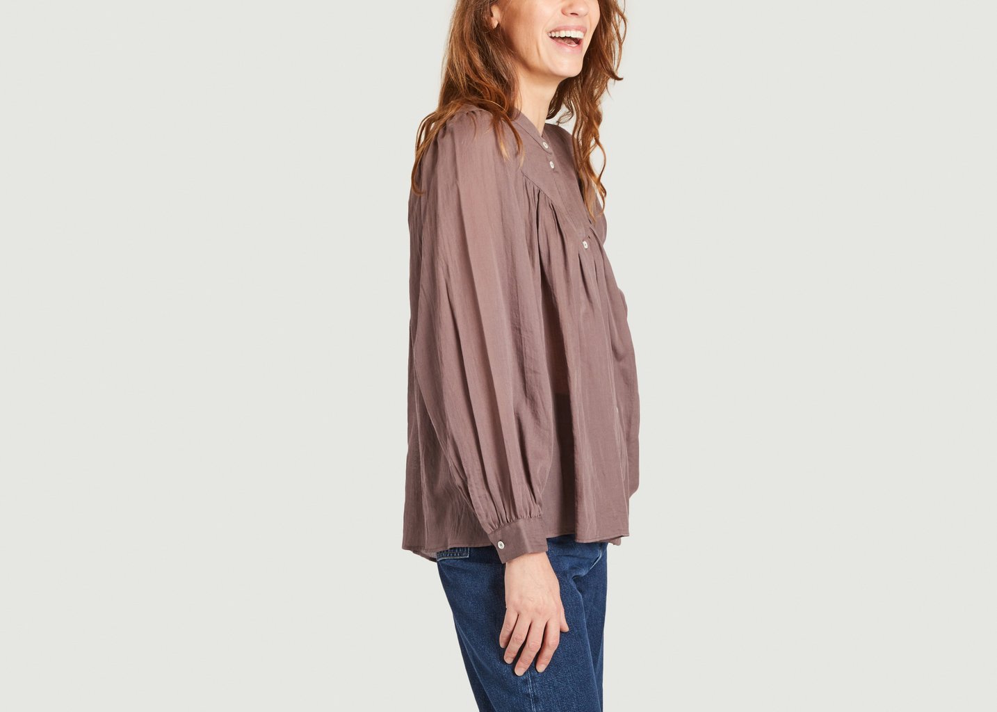 L'exception Blouse Ebury Prune Masscob