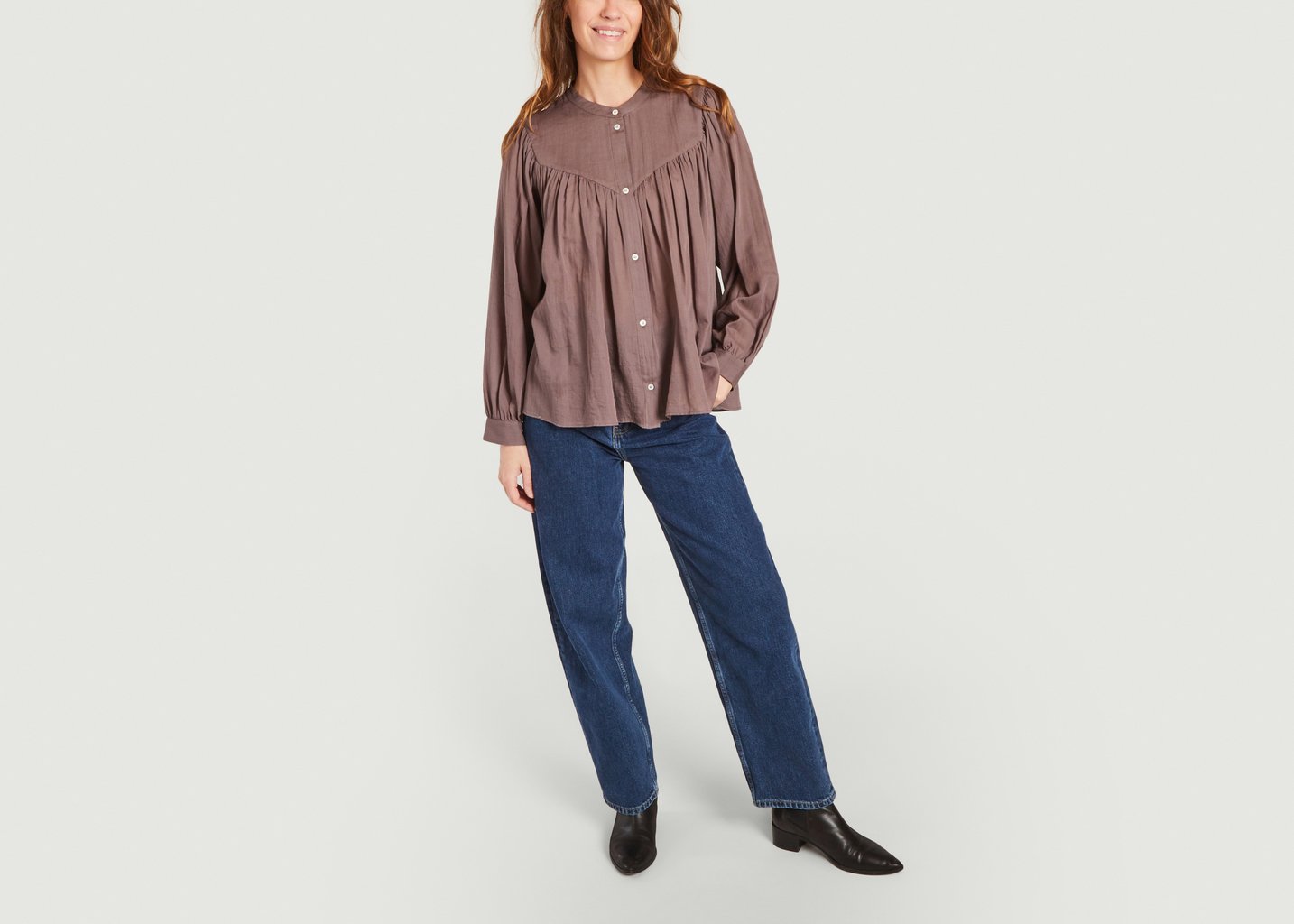 L'exception Blouse Ebury Prune Masscob