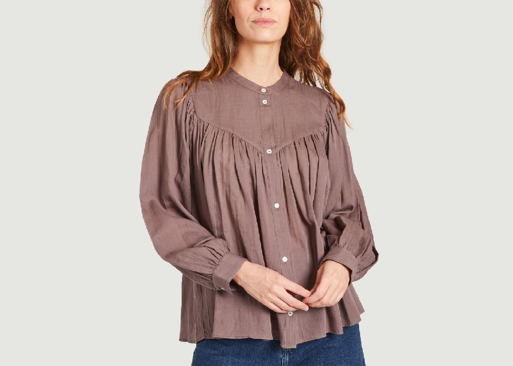 l'exception Blouse Ebury Prune Masscob