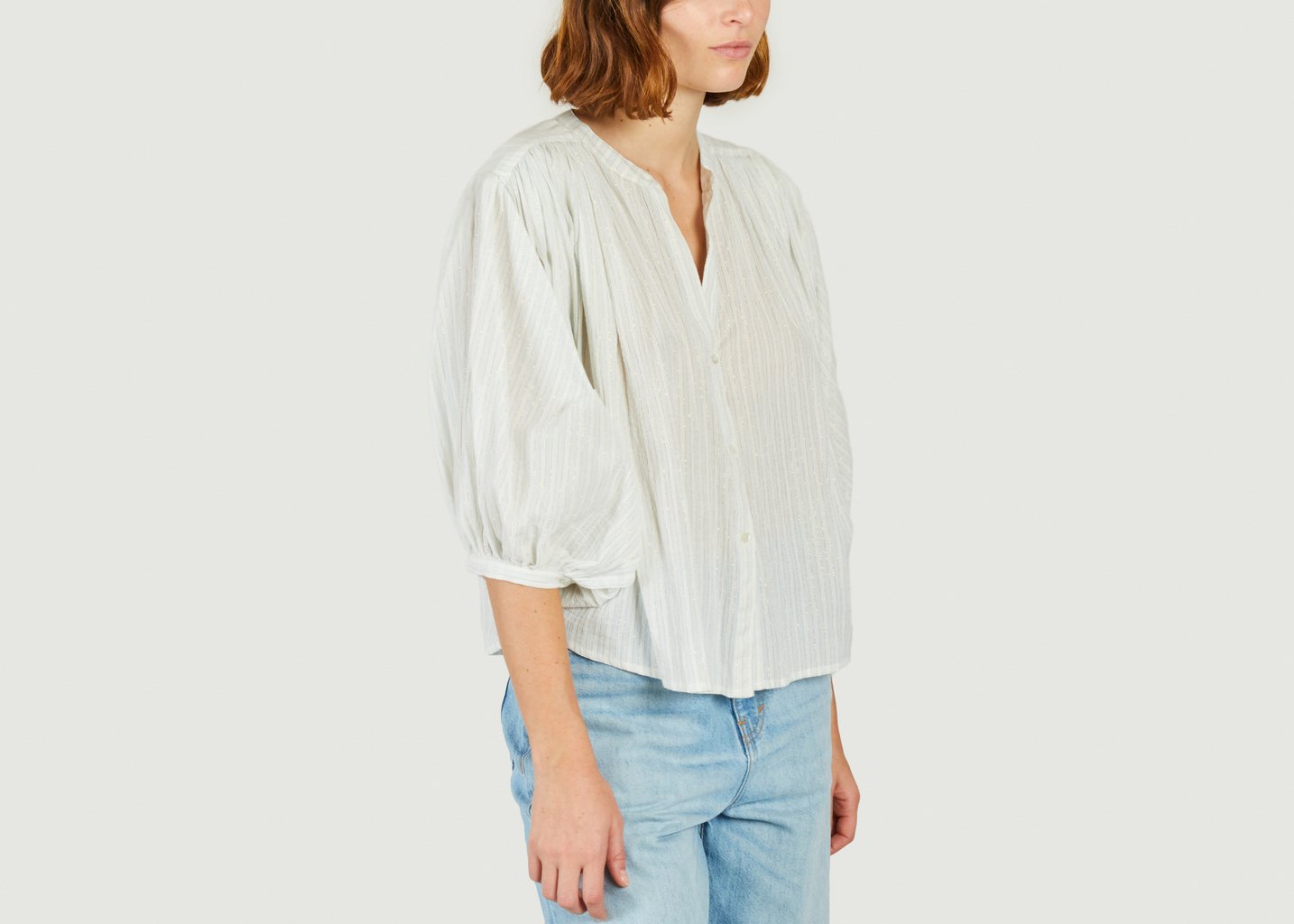 L'exception Blouse Ink Blanc Bellerose