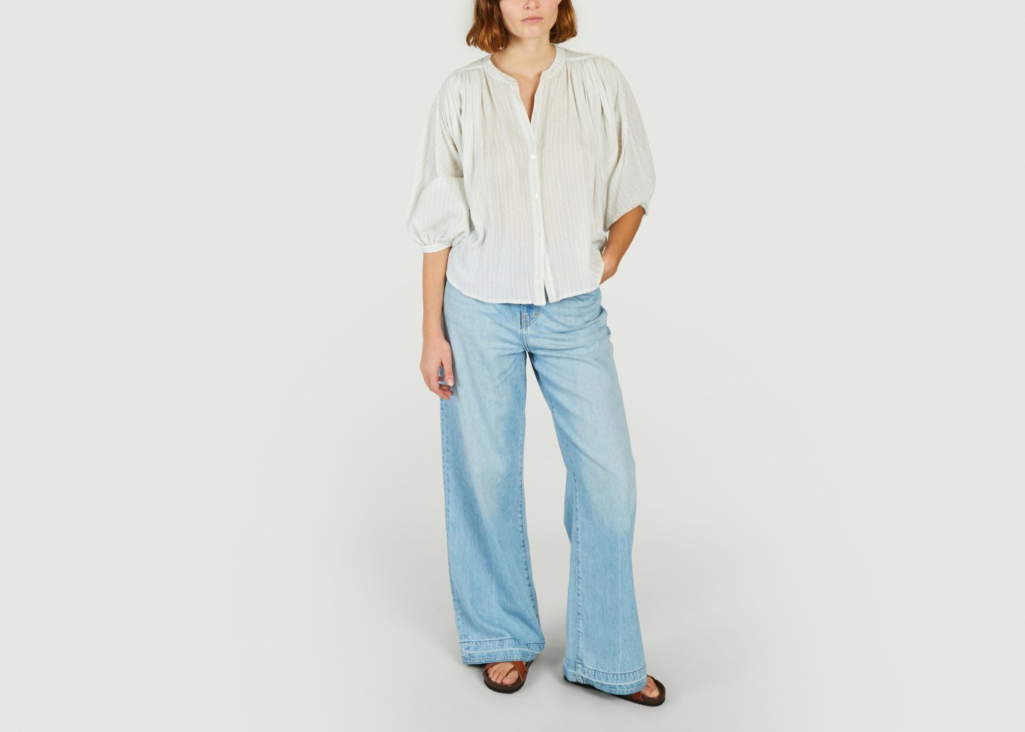 L'exception Blouse Ink Blanc Bellerose