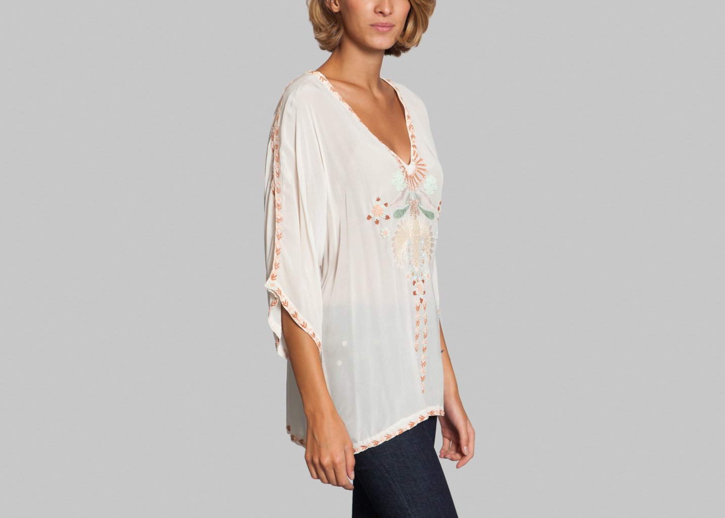 L'exception Blouse Nanouck Ecru Antik Batik