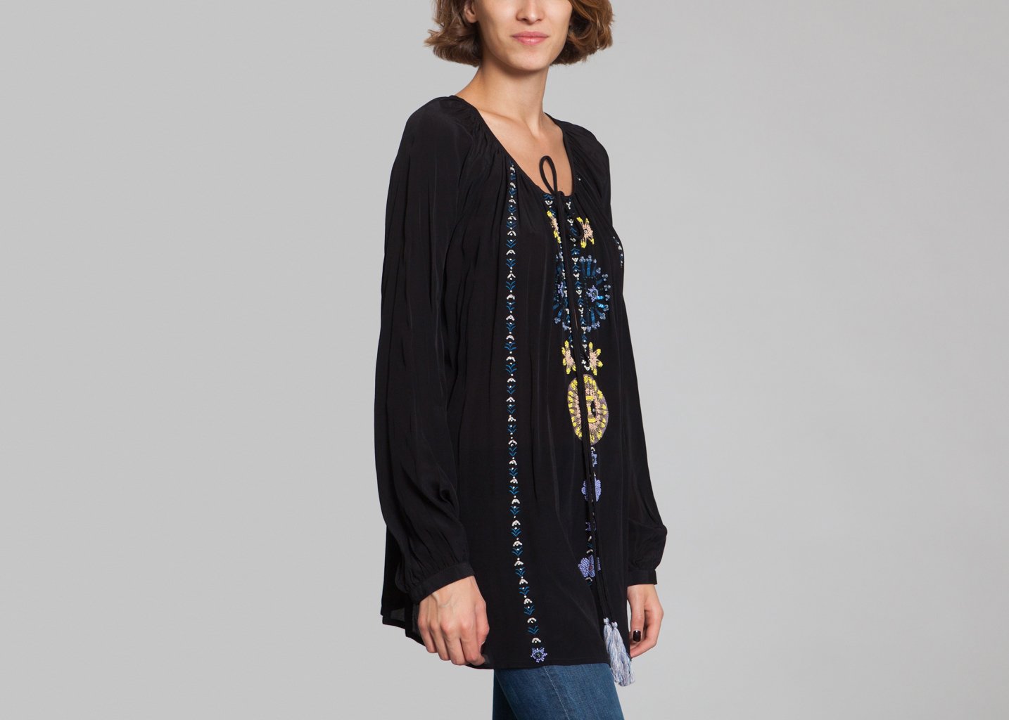 L'exception Blouse Nanouck Noir Antik Batik