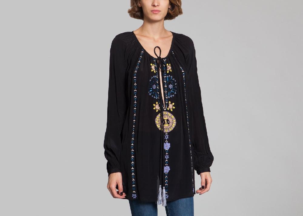 l'exception Blouse Nanouck Noir Antik Batik