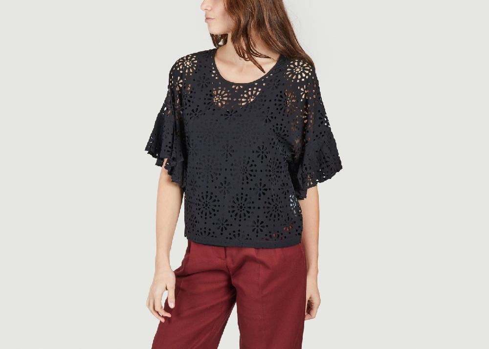 l'exception Blouse perforé Noir See by Chloé