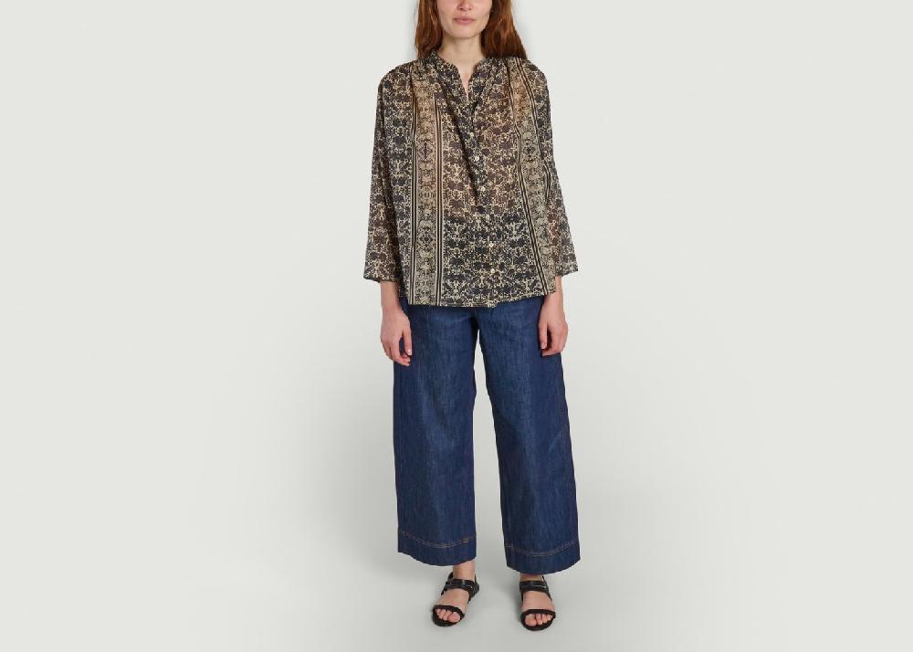 L'exception Blouse Violene Imprimé Tinsels