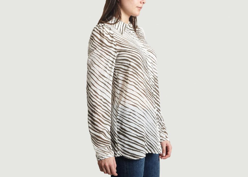 L'exception Blouse Zébrée Crème See By Chloé