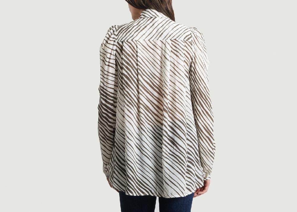 L'exception Blouse Zébrée Crème See By Chloé