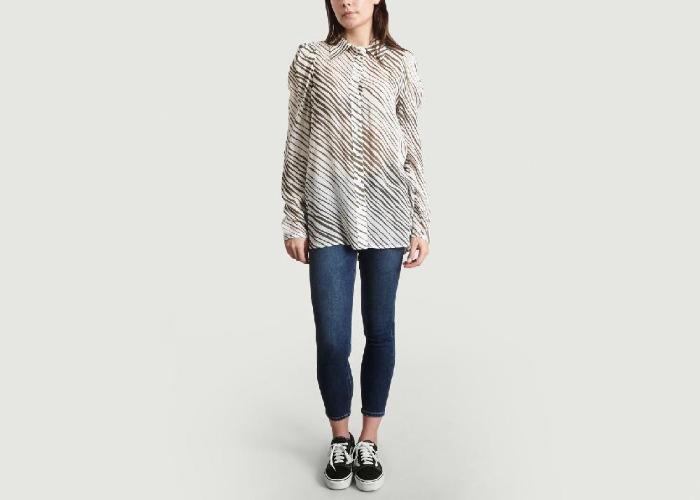 L'exception Blouse Zébrée Crème See By Chloé