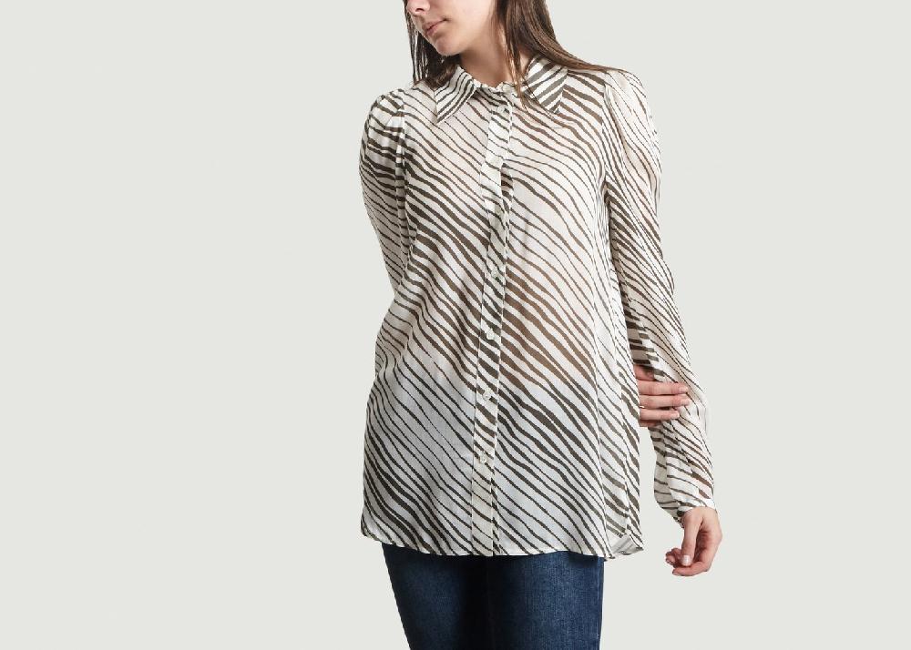 l'exception Blouse Zébrée Crème See by Chloé