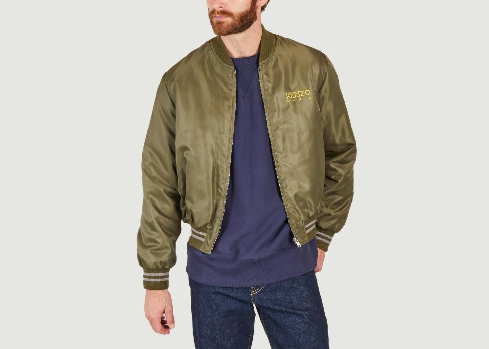 l'exception Blouson bomber siglé Khaki Kenzo