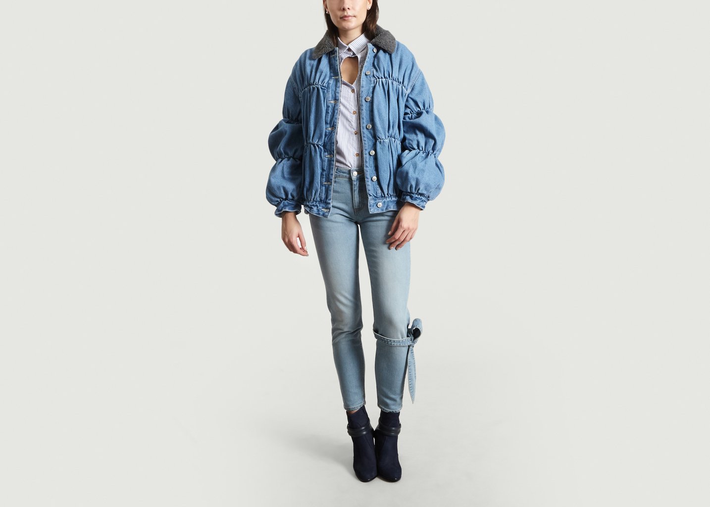 L'exception Blouson Denim Denim VICTORIA/TOMAS