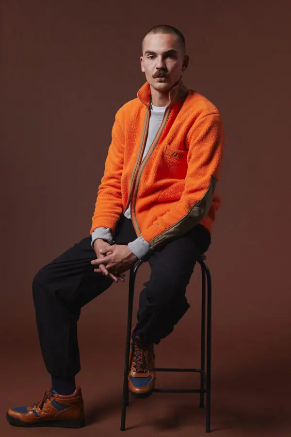 L'exception Blouson Polaire Orange Later