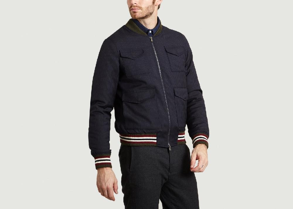 L'exception Blouson Steve Bleu Marine Ly Adams