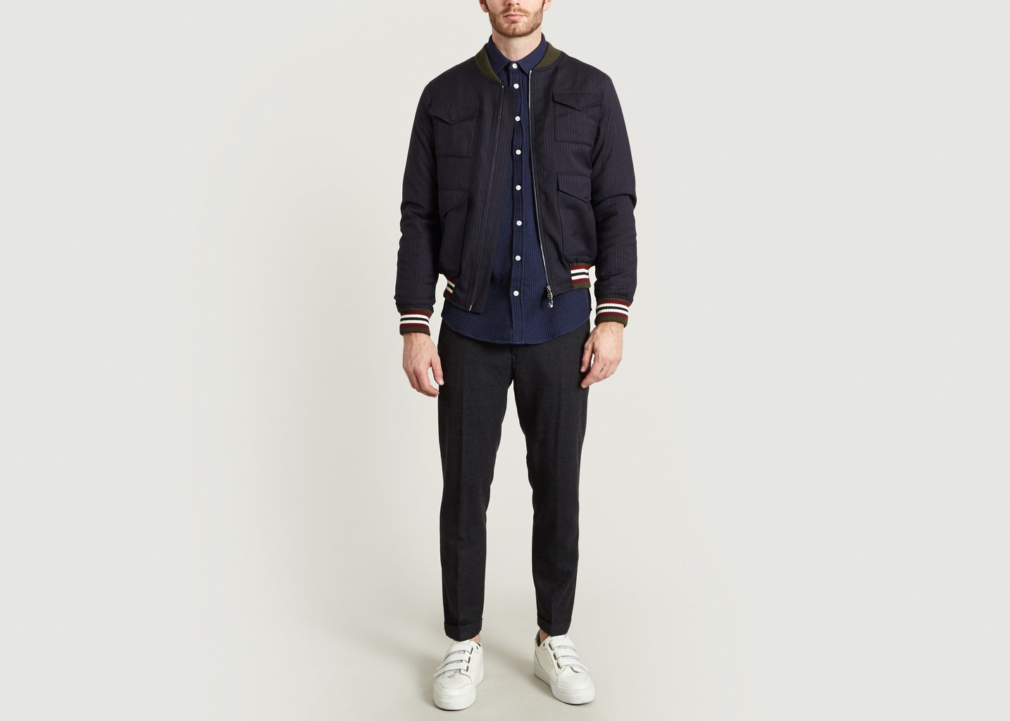 L'exception Blouson Steve Bleu Marine Ly Adams