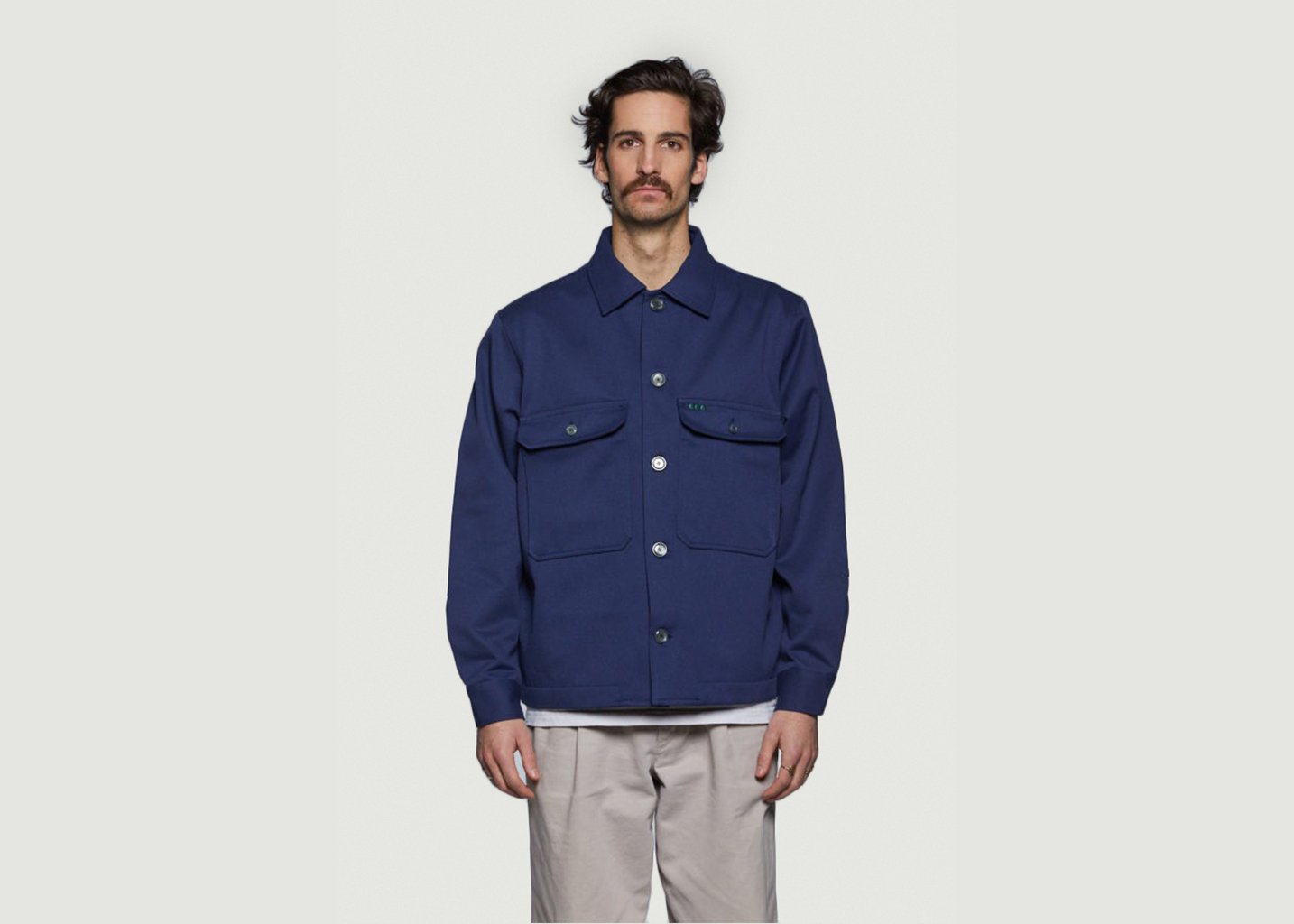 L'exception Blouson Worker Bleu Marine Later