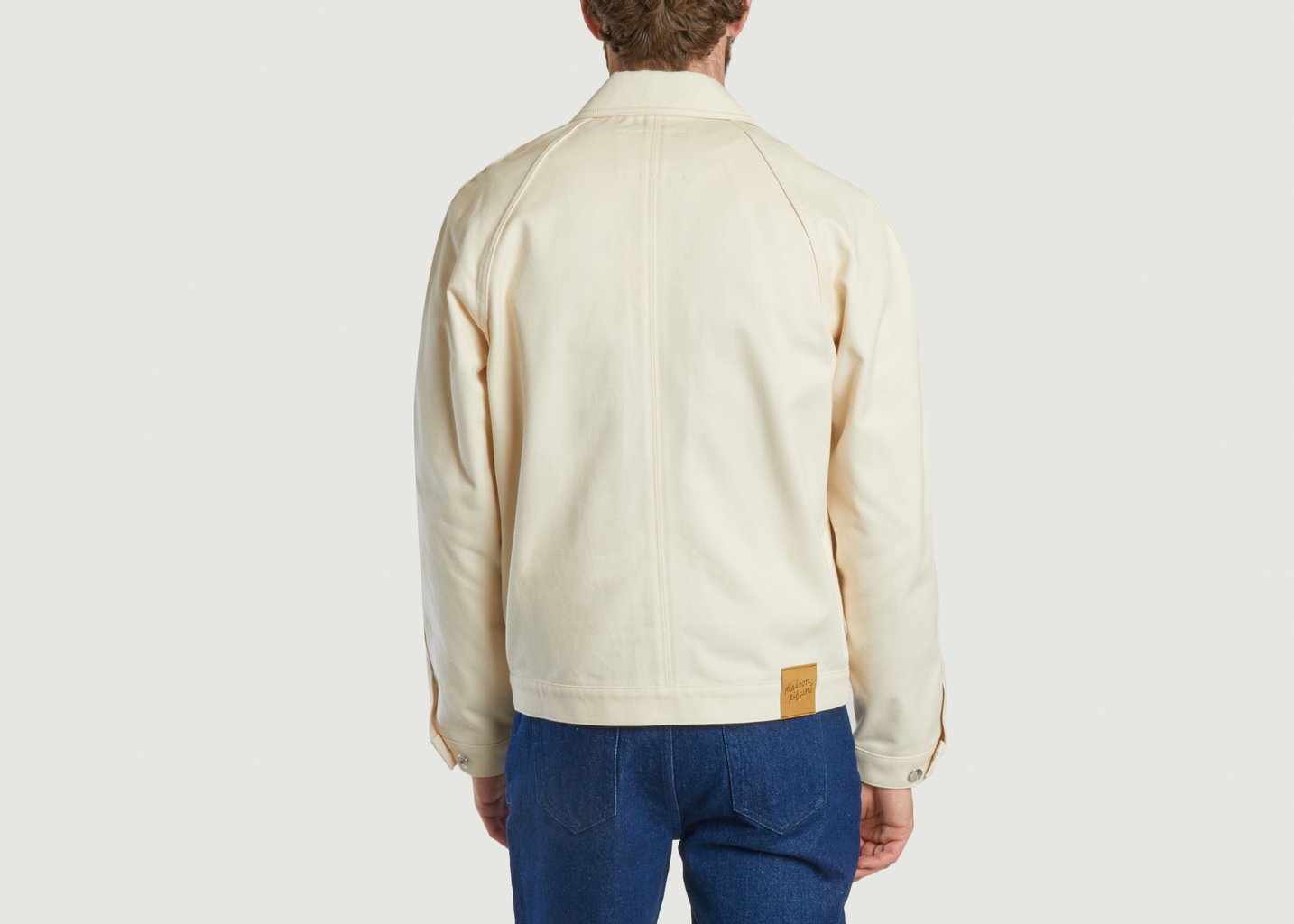 L'exception Blouson Workwear Beige Maison Kitsuné
