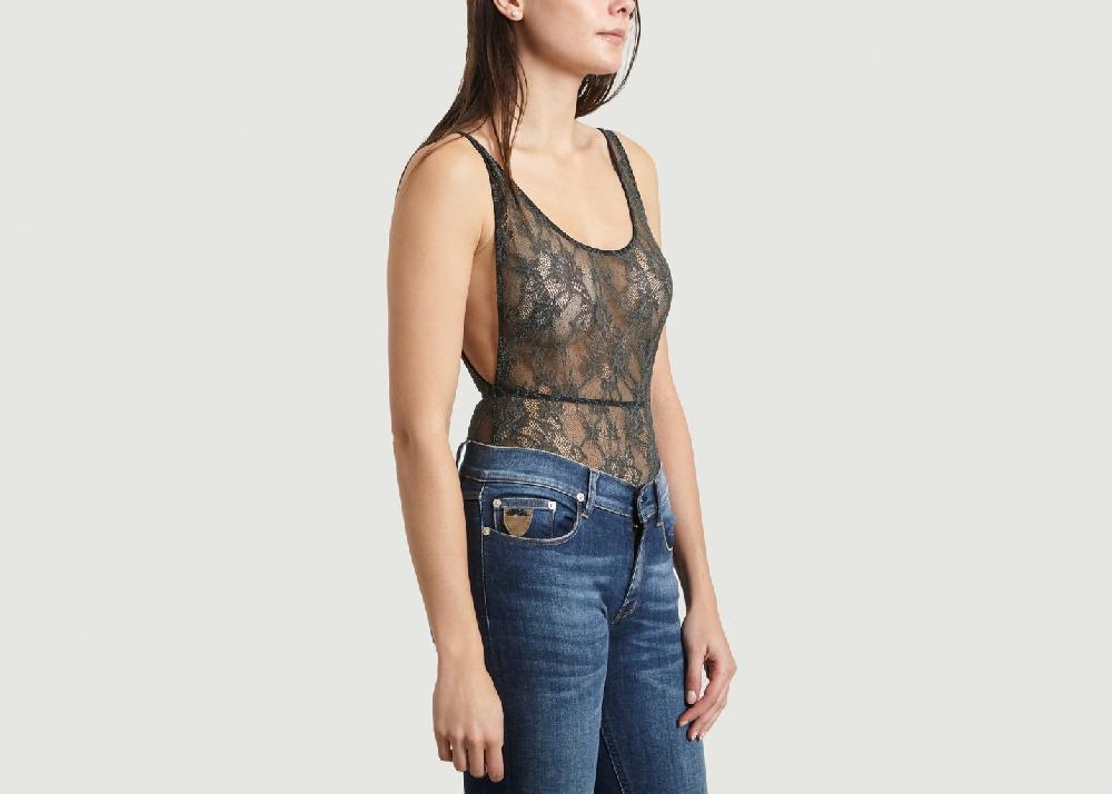 L'exception Body En Dentelle Noir Roseanna
