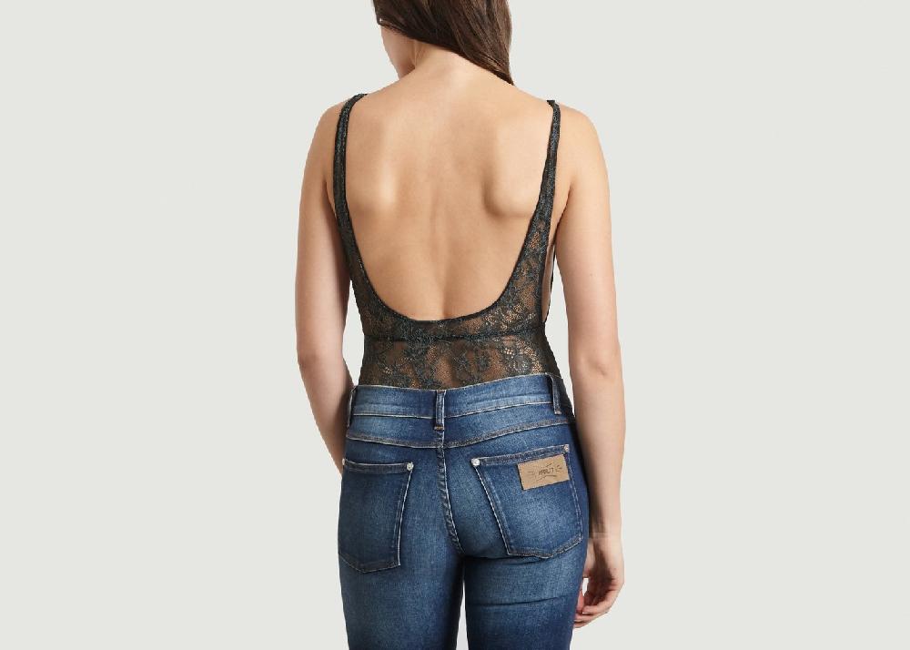 L'exception Body En Dentelle Noir Roseanna