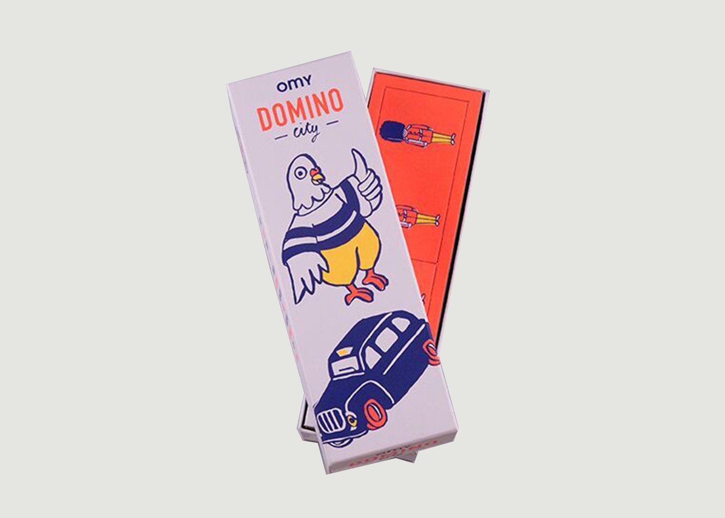 l'exception Boîte de Jeux Domino Blanc Omy