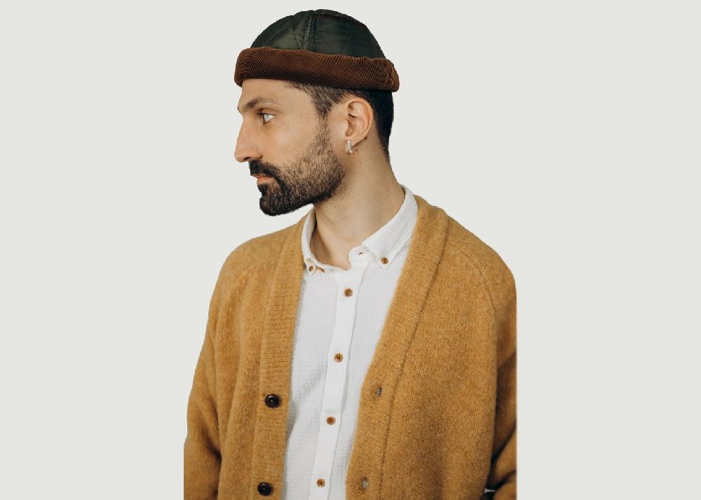 l'exception Bonnet Docker Vert Béton Ciré