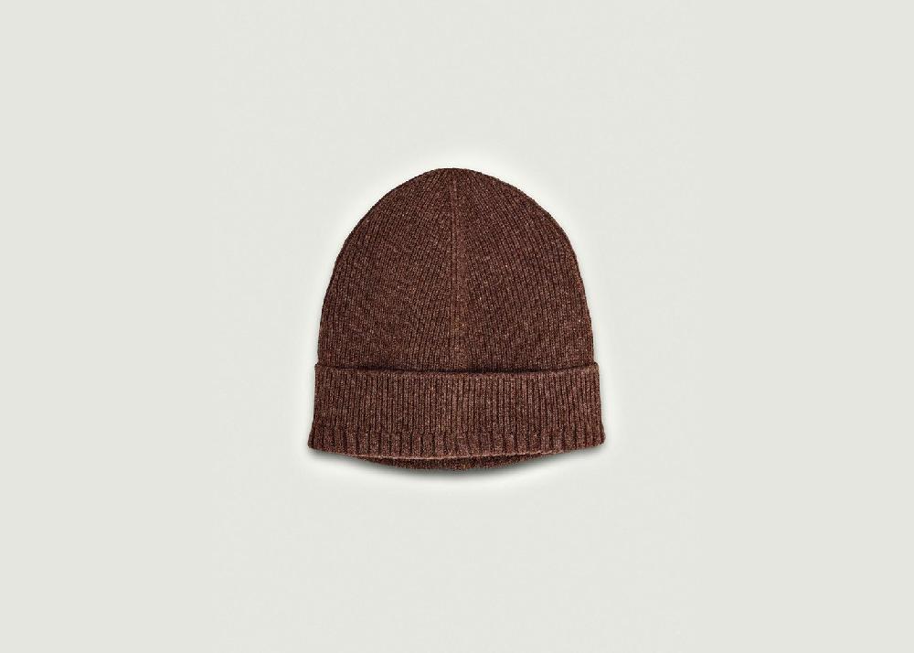 l'exception Bonnet en cachemire Marron Tricot