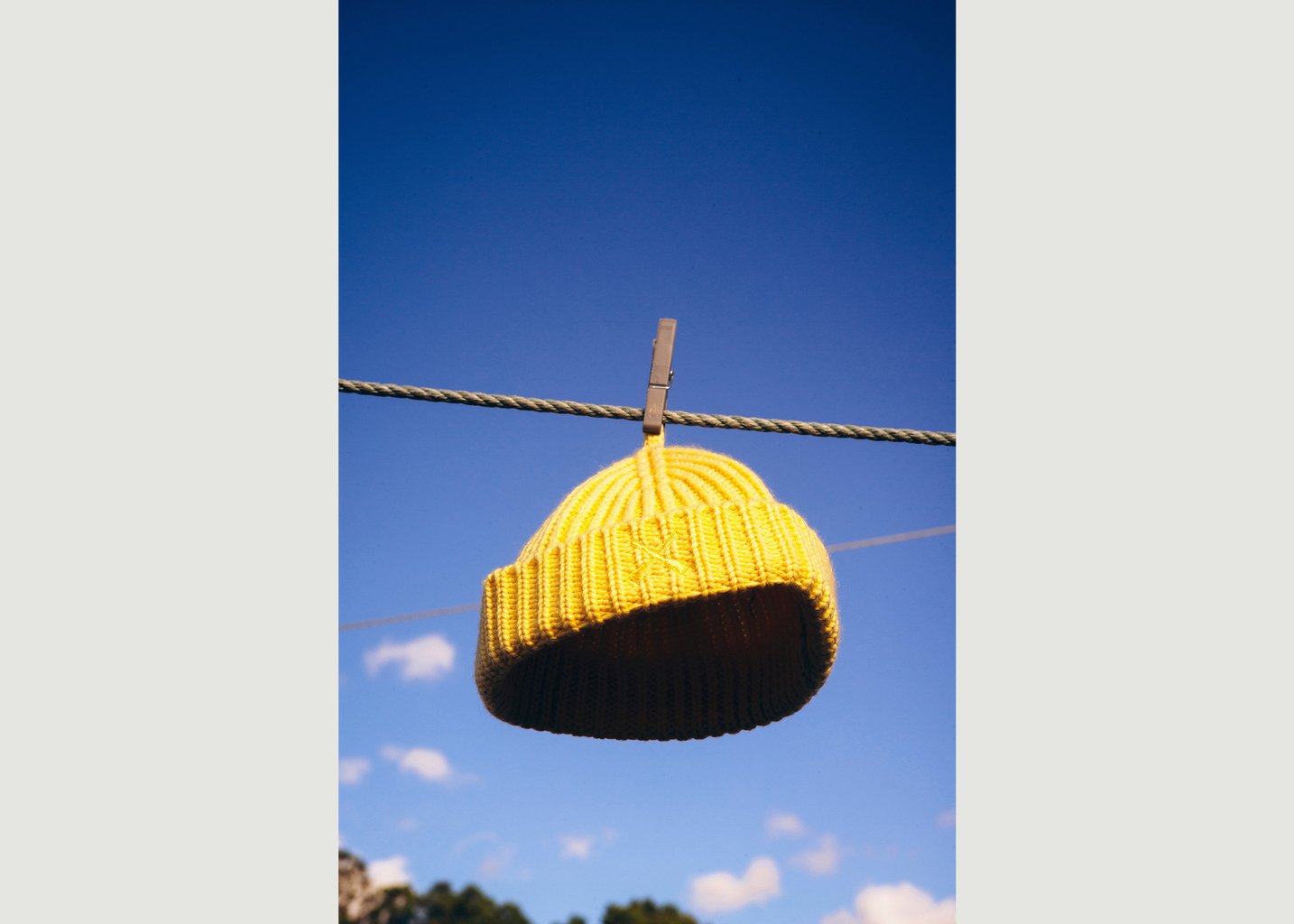 L'exception Bonnet Miki Jaune Béton Ciré