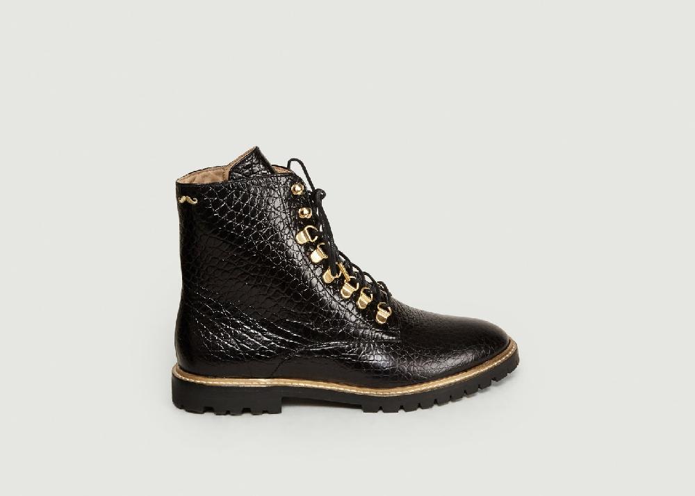L'exception Boots Alix Noir Odaje Ex M.Moustache