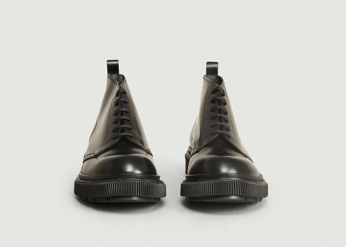 L'exception Boots En Cuir Type 121 Noir Adieu