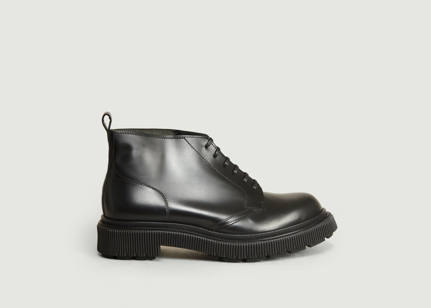 L'exception Boots En Cuir Type 121 Noir Adieu