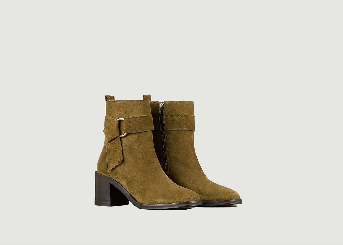 l'exception Boots Lea Khaki Tila March