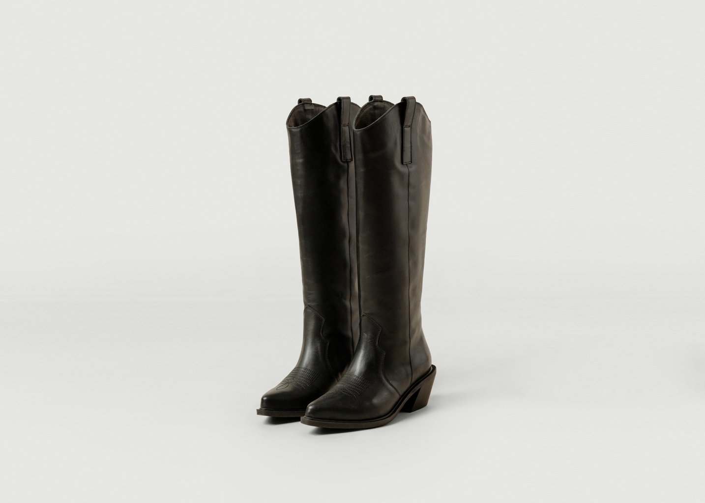 L'exception Bottes Cow Boy Mount Noir Alohas